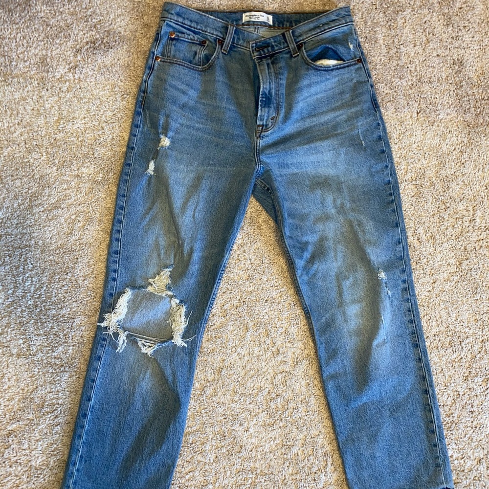 Abercrombie 90s straight ultra high rise